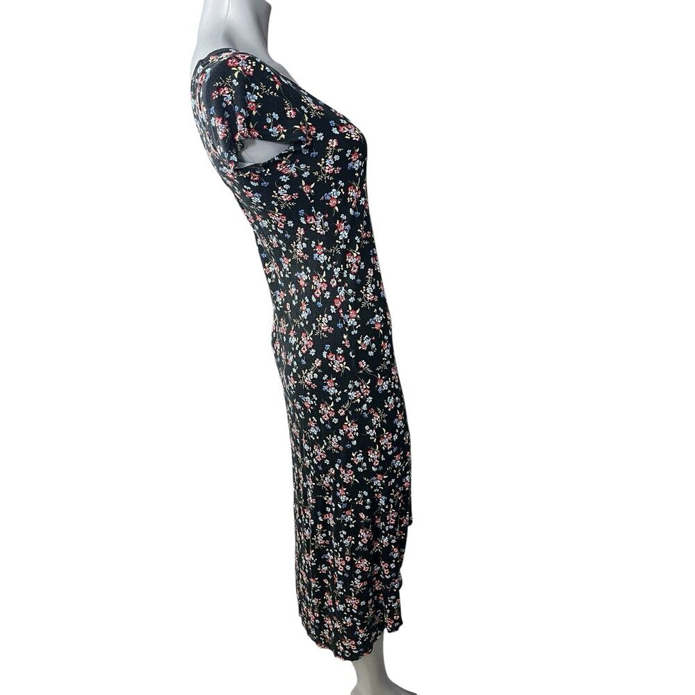 Y2K Floral Flowy Dress Asymmetric Fairy Grunge Large Romantic Whimsygoth - Picture 4 of 9